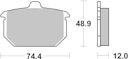 Vorschaubild SBS Bremsbelag 549H.CT Street High Power Carbon