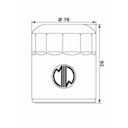 Vorschaubild MIW Ölfilter BU10002 Filterpatrone 76 mm (OEM-Qualität)