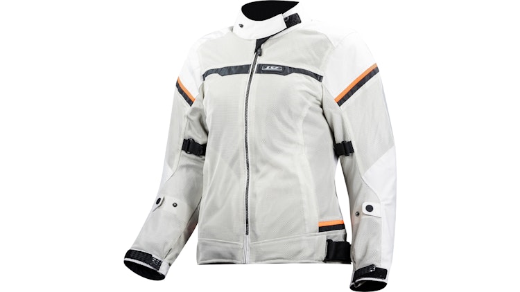 LS2 Riva Jacke Grau / Neonorange Damen Gr.3xl