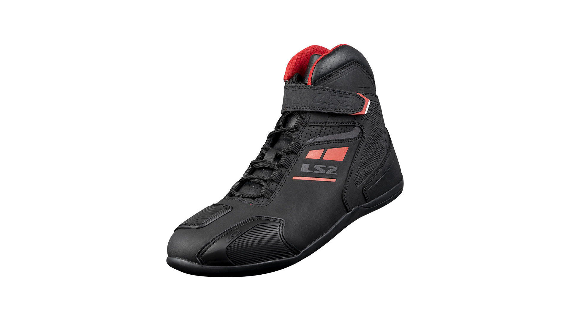 LS2 Stiefel Garra Man Black-Red Gr. 45