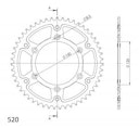 Vorschaubild Supersprox Stealth-Kettenrad 520 51Z (Rot)