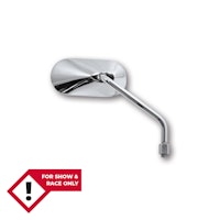 HIGHSIDER smart Lenkerspiegel Agila Chrom Oval, Rechts, Nicht E-Geprüft (1Stck.)