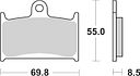 Vorschaubild SBS Bremsbelag 624HF Street Ceramic