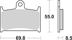 SBS Bremsbelag 624HF Street Ceramic