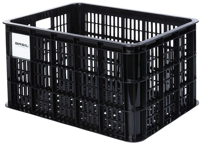 Basil Korb Crate L schwarz