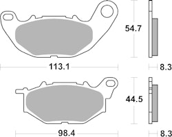 SBS Bremsbelag 931DC Road Racing Dual Carbon