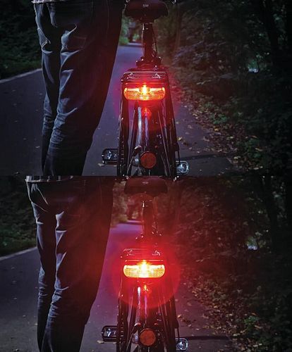 Trelock Rücklicht Duo Flat Signal schwarz/rot