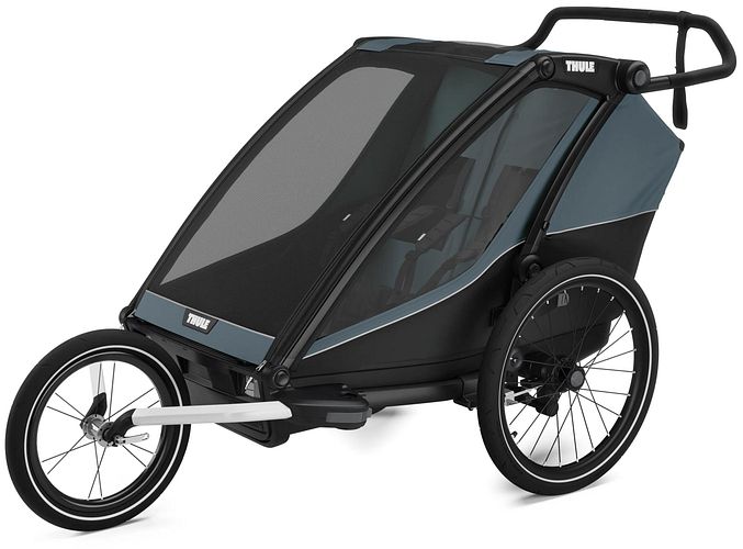 Thule Kinderanhänger Chariot Cab Double dunkel schiefer