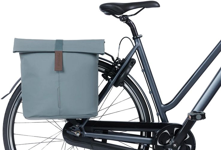 Basil City Double Pannier Bag Doppeltasche blau