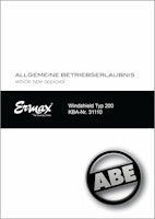 ERMAX ABE Roller- Verkleidungsscheibe Windschutz/200106