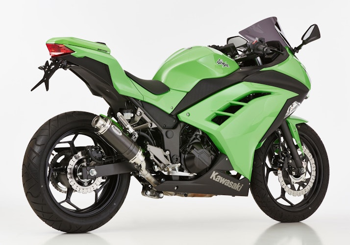 HURRIC Slip on Ersatzdämpfer Supersport für KAWASAKI Ninja 300