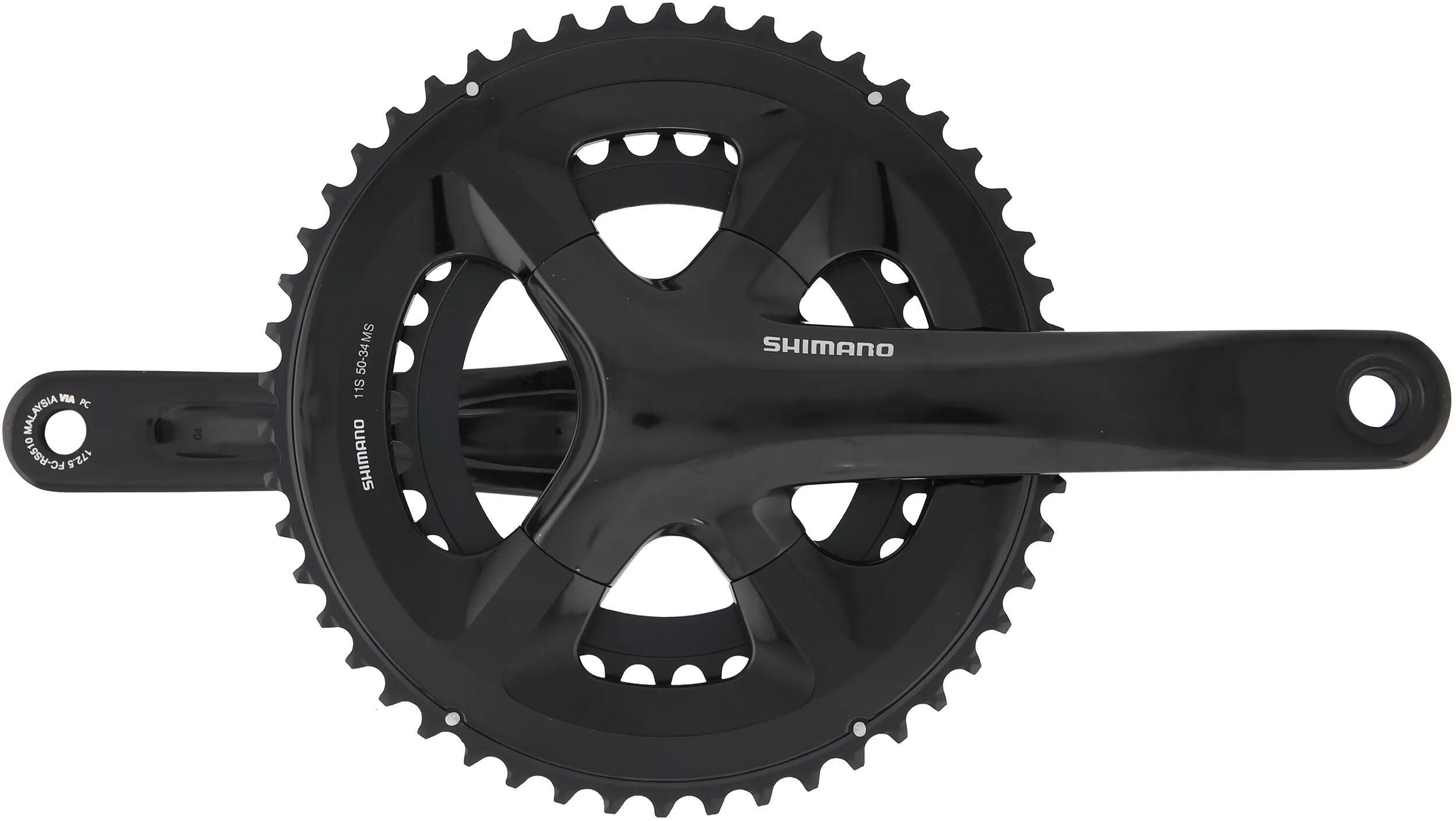 Shimano Kettenradgarnitur 105 FC-RS510 36/52 Zähne 172,5 mm schwarz