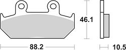 SBS Bremsbelag 647HF Street Ceramic