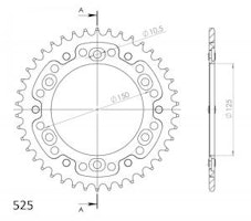 Supersprox Stealth-Kettenrad 525 42Z (Silber)