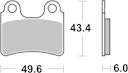 Vorschaubild SBS Bremsbelag 802HF Street Ceramic