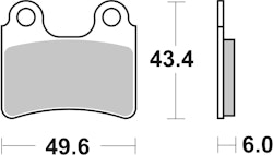 SBS Bremsbelag 802HF Street Ceramic