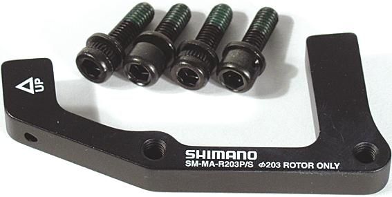 Shimano Scheibenbremsadapter PM auf IS 203 mm hinten schwarz