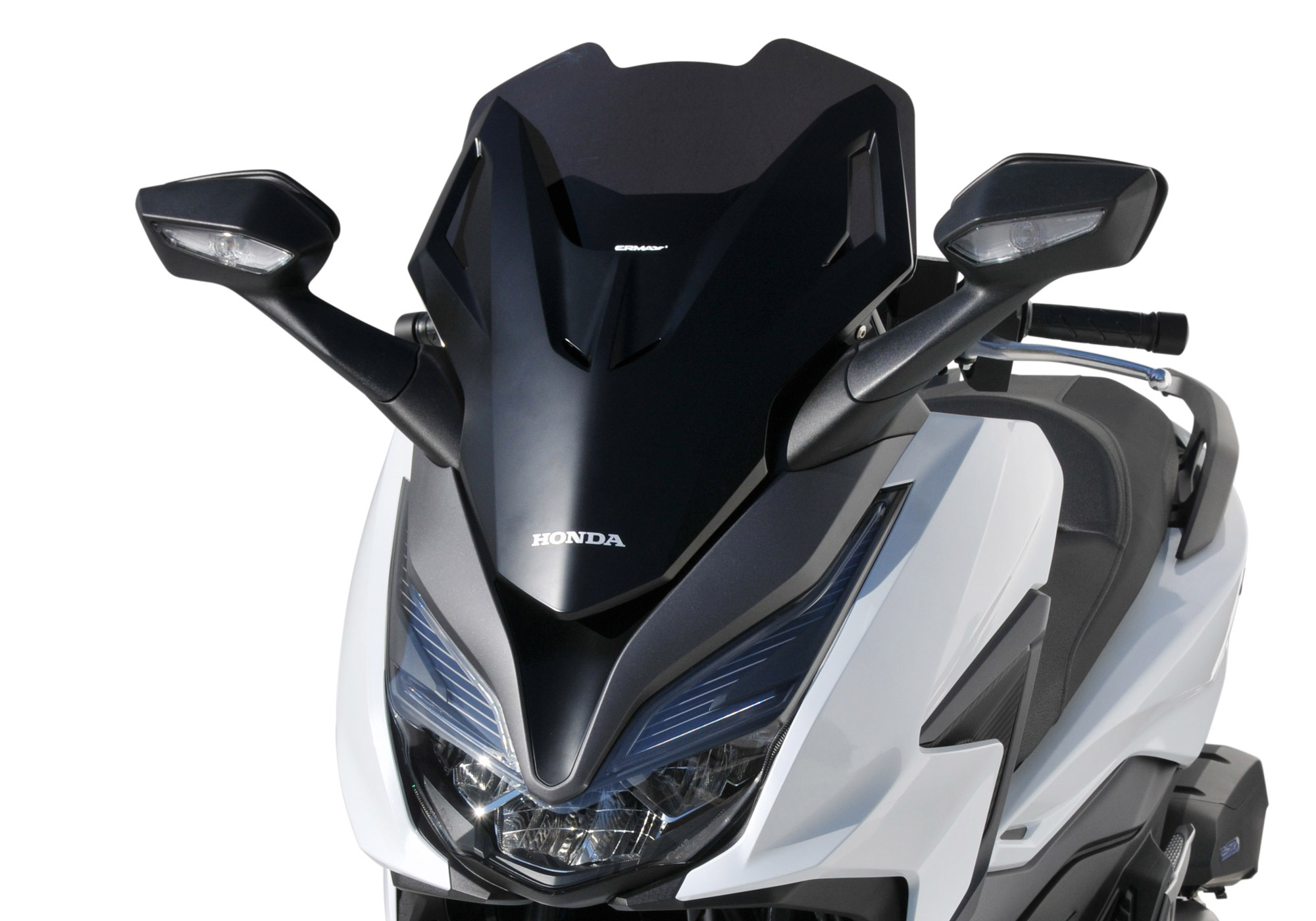 ERMAX Scooterscheibe Sport Acrylic durchsichtig Schwarz getönt für HONDA Forza 350