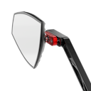 Vorschaubild HIGHSIDER pro Spiegel Wave Schwarz/Rot (Paar)