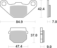 SBS Scooterbelag 101HF Street Ceramic