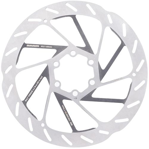 SRAM Bremsscheibe HS2 160 mm silber, schwarz