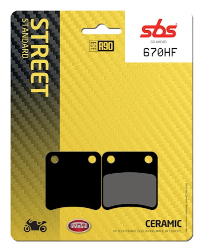 SBS Bremsbelag 670HF Street Ceramic