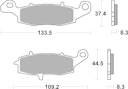 Vorschaubild SBS Bremsbelag 704RST Road Racing Sinter