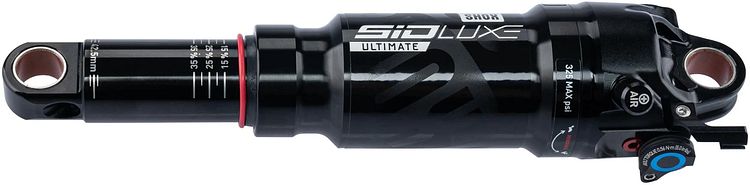 RockShox Federbein SIDLuxe Ultimate 3P 190 mm schwarz 42,5" SoloAir, inkl. Hardware (8 x 20), für Sa