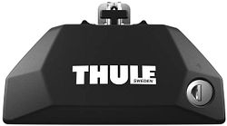 Thule Befestigungssystem Befestigungssystem schwarz # 7106, Fußsatz Evo Flush Rail<BR >Für E