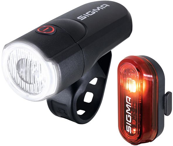 Sigma Sport Leuchten-Set Aura 30 / Curve schwarz