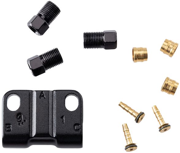 Tektro Bremsleitungs-Kit AT2.1 schwarz gold