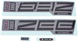 RockShox Dekor Set Signatur Series für RockShox Gabeln, speziell die ZEB Ultimate grau