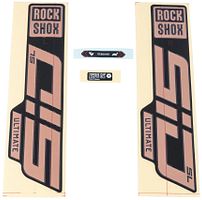 RockShox Dekor Set Signatur Series schwarz / rot