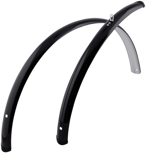 CONTEC Schutzblech-Set Splash Protect 28 Zoll schwarz 28" - 45 mm breit, schwarz glänzend