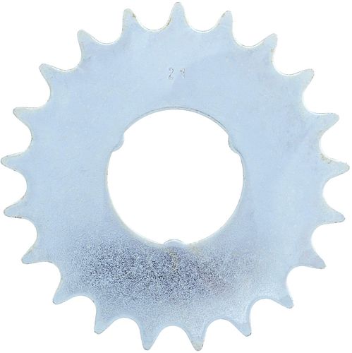 Esjot Steck-Zahnkranz 21 Zähne silber 1/2" x 3/32", passend für Shimano 8- und 11-Gang