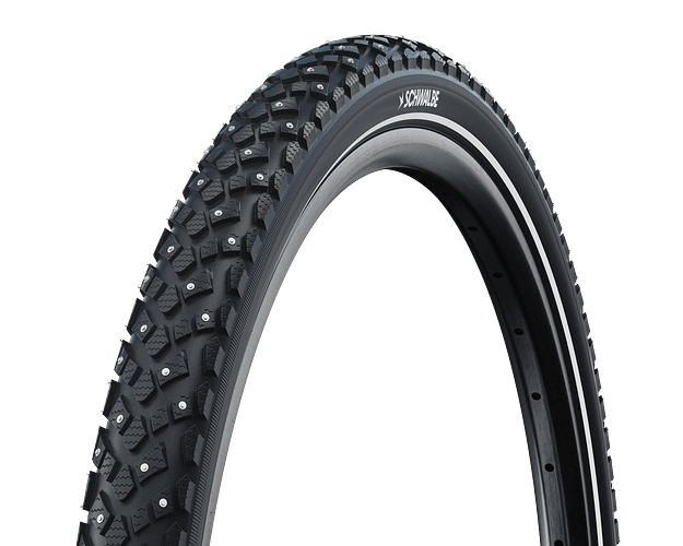 Schwalbe Marathon Plus Spike Reifen 26 Zoll schwarz 2,15"