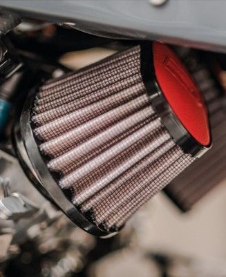 DNA Leather Top Sportfilter Ø 51 Rot für BMW R65, R75, R80, R90 und R100 OV-5100-L/R