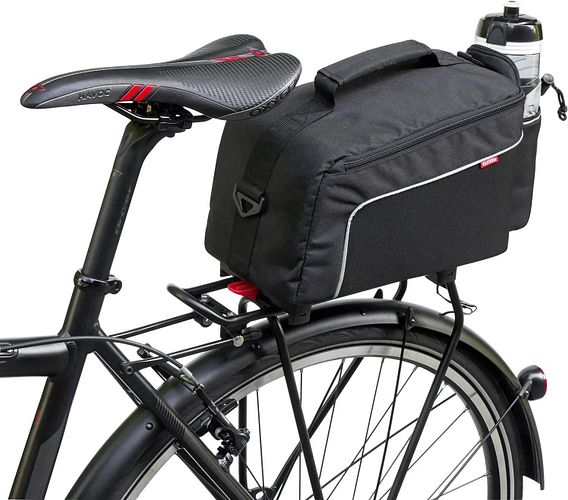 Rixen & Kaul Gepäckträgertasche Rackpack Light schwarz mit Racktime Adapter