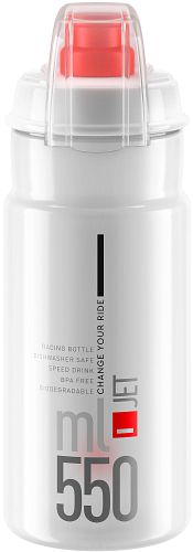 Elite Trinkflasche Jet Plus 550 ml rot,transparent