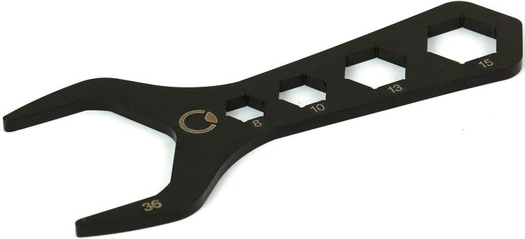 by,schulz Multifunktionsschlüssel SW36 schwarz