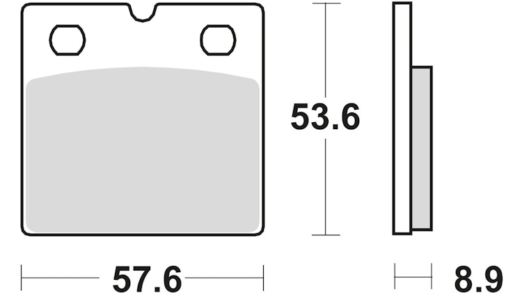TRW Bremsbelag Typ SV Sintermetall mit ABE, Bremsbelag "MCB 617" Satz
