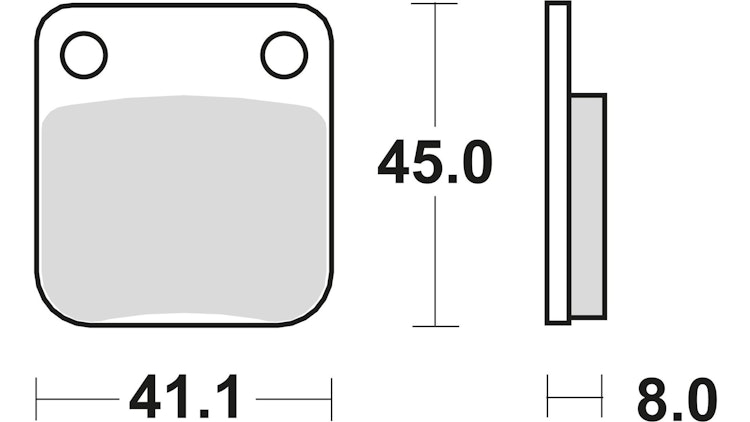 TRW Bremsbelag Typ Organisch Standard mit ABE, Bremsbelag "MCB 510" Satz