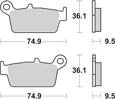 SBS Scooterbelag 144HF Street Ceramic