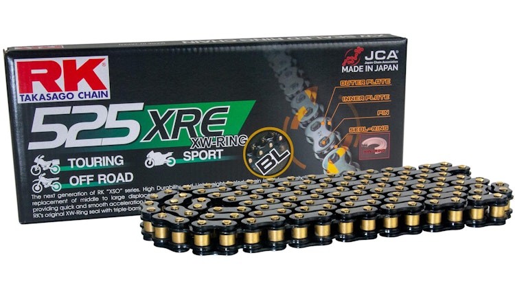 RK 525XRE Kette 108 N Gold