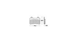 TRW Bremsbelag MCB 584 mit Zulassung