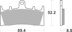 SBS Bremsbelag 686HF Street Ceramic