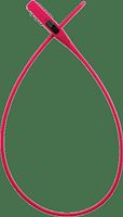 Trelock Zahlen-Kabelschloss Strap It 53 cm pink