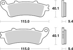 SBS Bremsbelag 722HF Street Ceramic