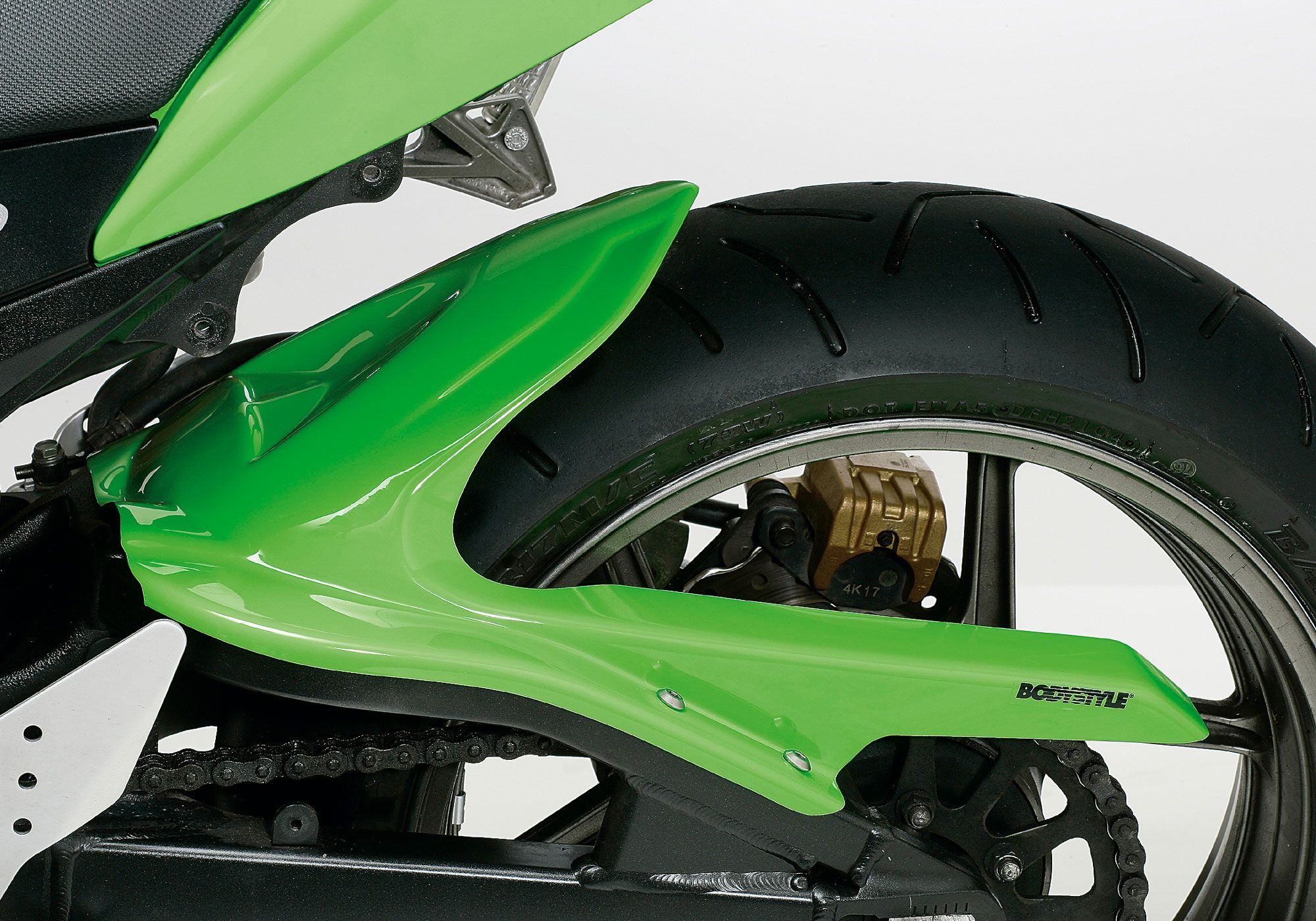 BODYSTYLE Sportsline Hinterradabdeckung ABS Kunststoff unlackiert für KAWASAKI ZX-6R 
