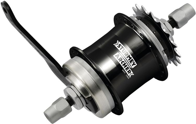 Sturmey Archer Getriebenabe S1C 36 Loch schwarz